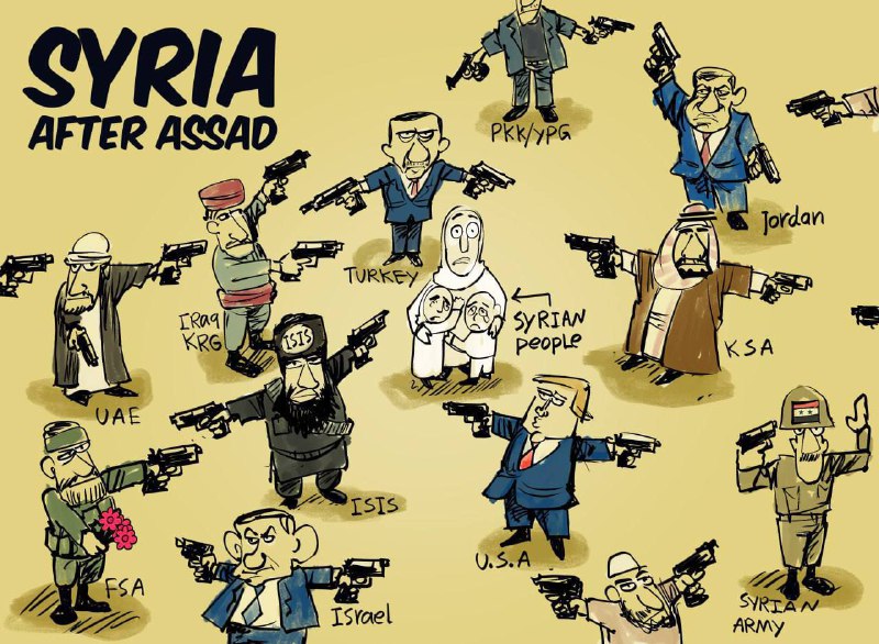 ***🇸🇾******🇮🇶******🇮🇱******🇹🇷******🇷🇺******🏴******🏳️******🏳️‍🌈******🏳️‍⚧️******🏴‍☠️******🏁***Caricatura de la guerra civil siria.