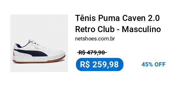 **Tênis Puma Caven 2.0 Retro Club …