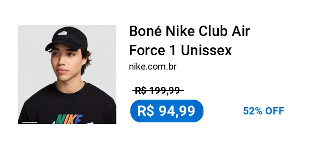 **Boné Nike Club Air Force 1 …