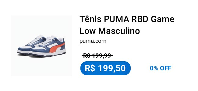 **Tênis PUMA RBD Game Low Masculino**