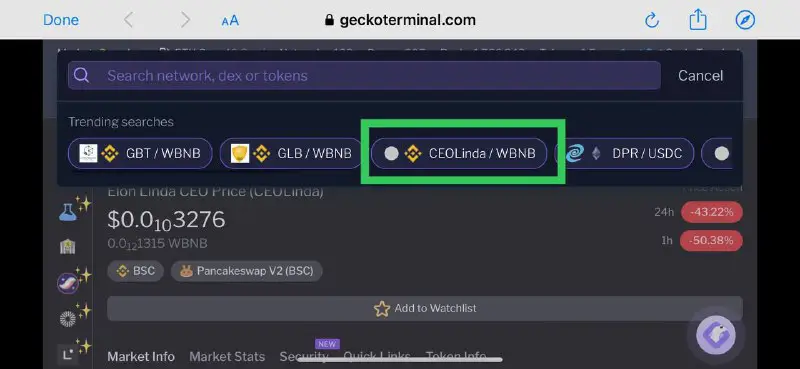 Geckoterminal is realtime chart for coingecko …