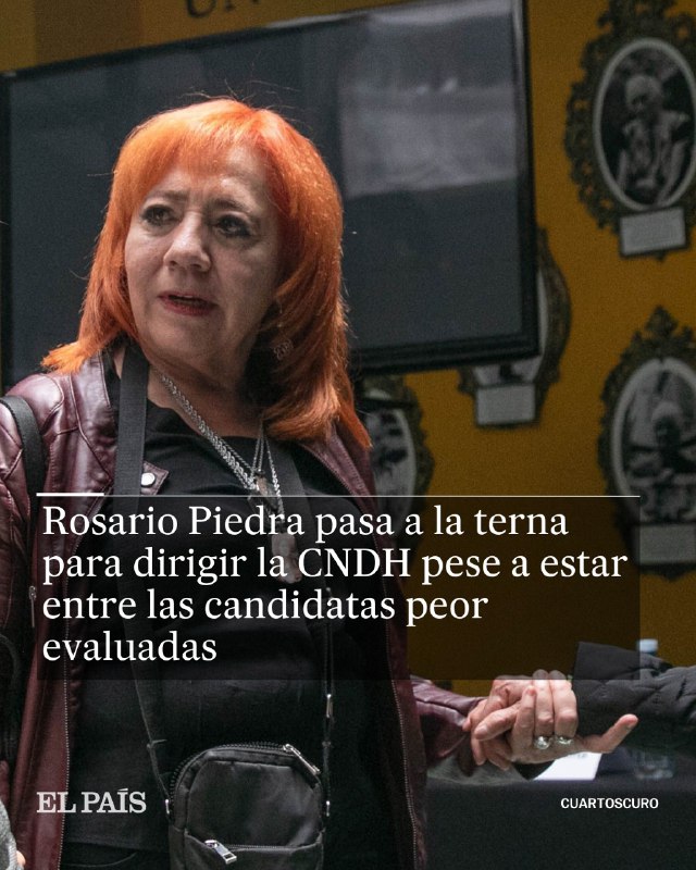 **Rosario Piedra pasa a la terna …