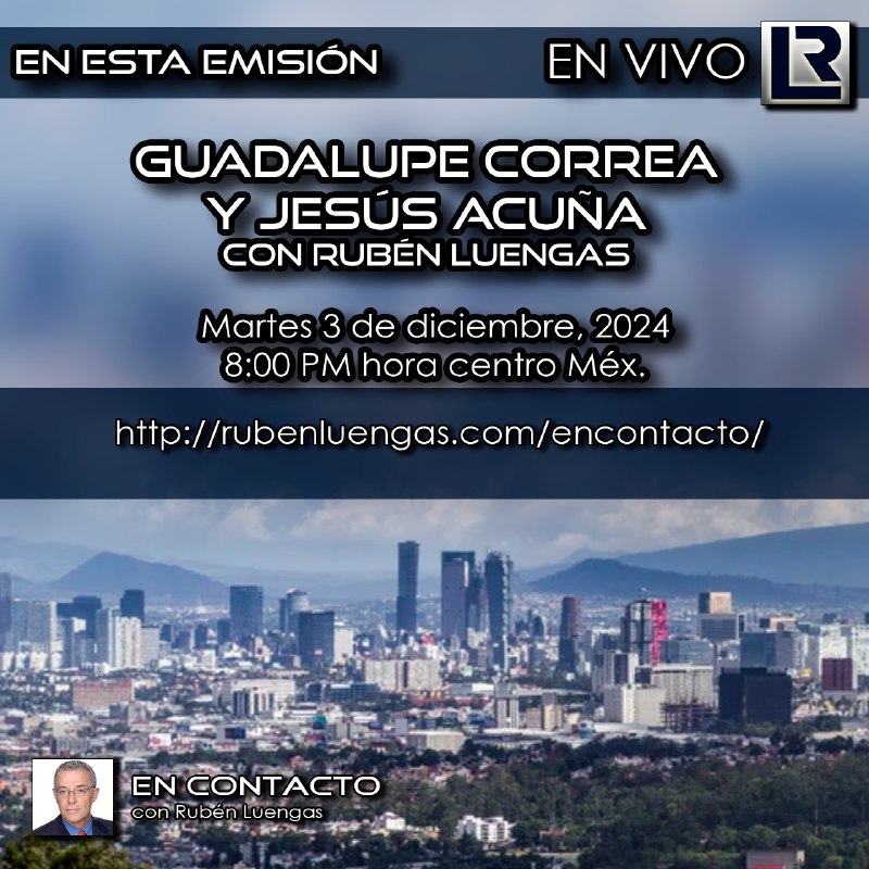 Hoy 8:00 pm. | Guadalupe Correa …