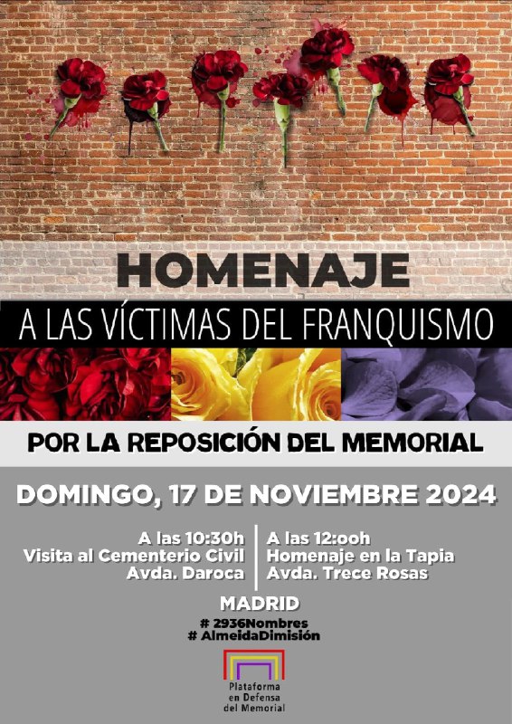 Homenaje a las víctimas del franquismo …