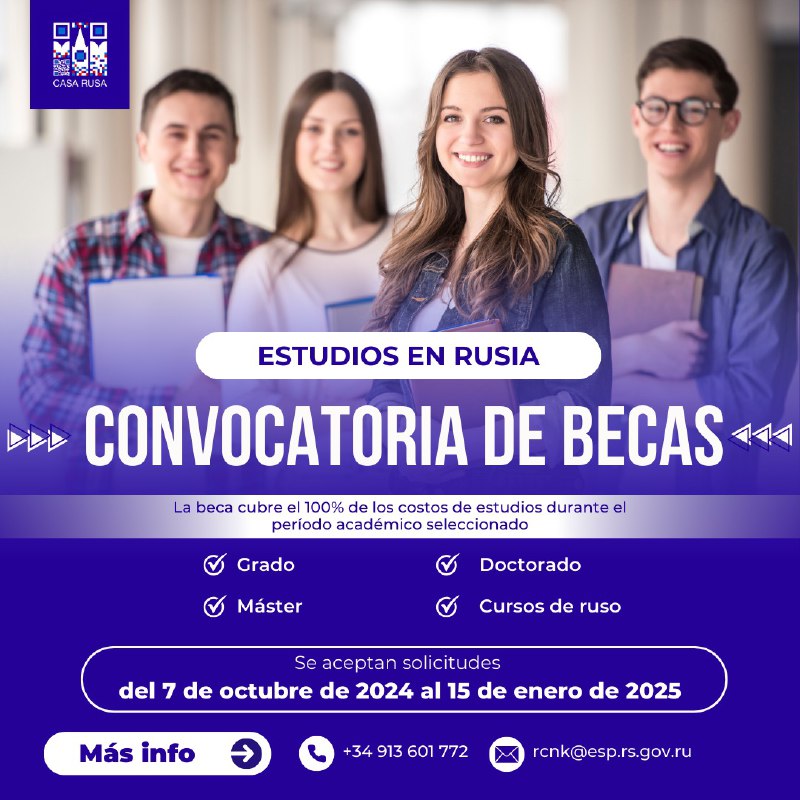 *****📢*** Convocatoria de Becas para estudiar …