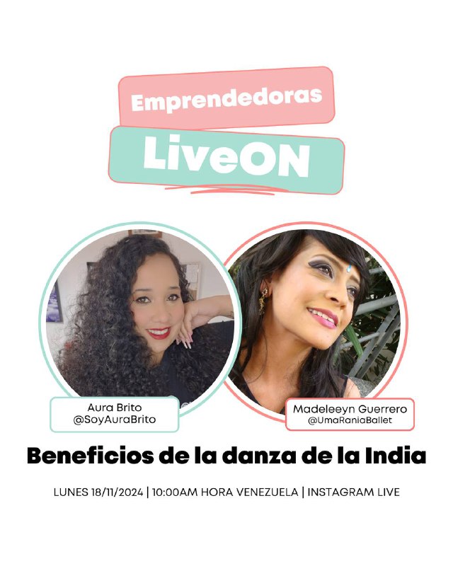 Mañana tendremos [#EmprendedorasLiveOn](?q=%23EmprendedorasLiveOn) y estaremos hablando …