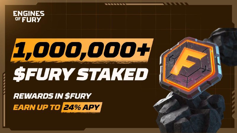 JACKPOT! ***?*** 1 MILLION $FURY staked …