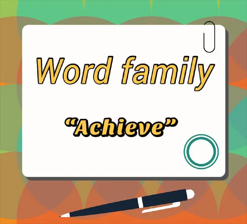 ***“Word family”***