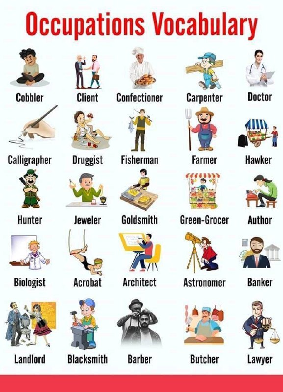 Jobs vocabulary