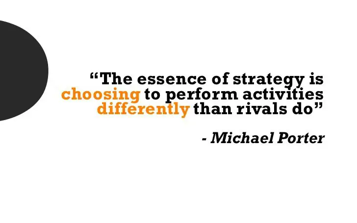 **The essence of strategy is choosing …