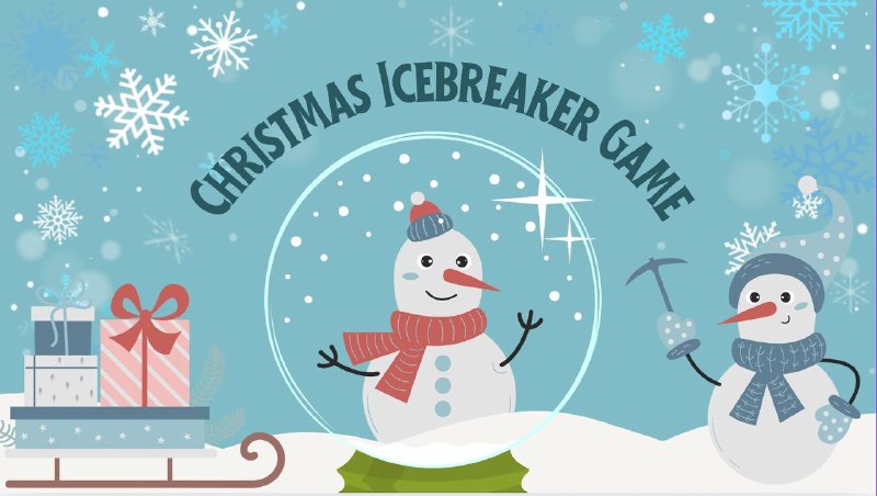 Christmas icebreker game- находка из canva. …