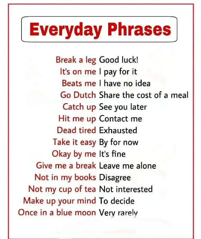 ***✨***Daily phrases ***✨***