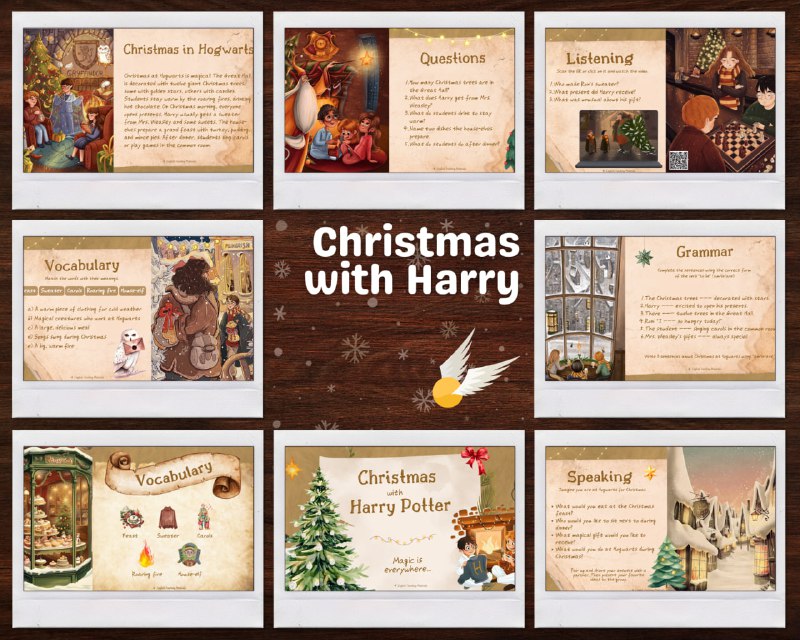 **Christmas** **with Harry Рotter** ***🧹******🧹******🧹******🧹*** ***🩷***