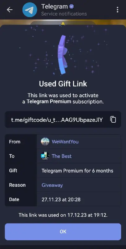 ඔන්න Guzs මම නම් telegram Premium …