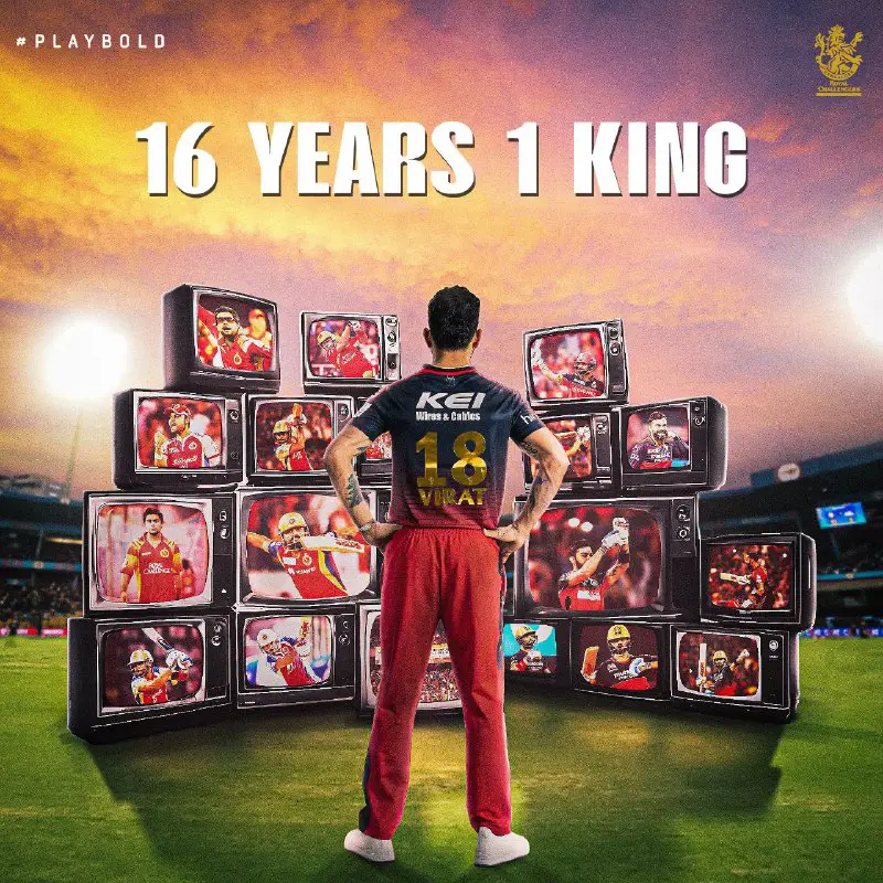 RCB poster for King Kohli.