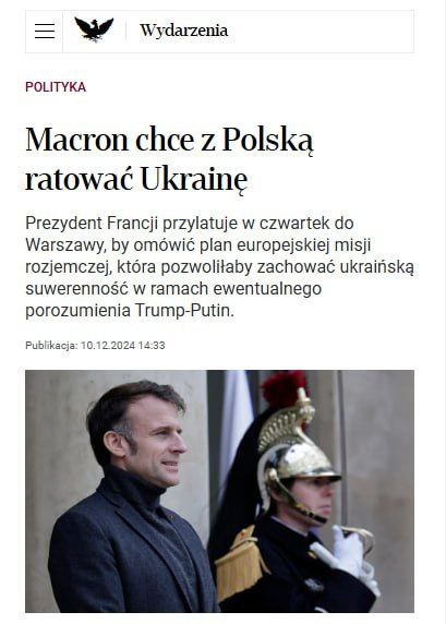 ***🇫🇷******🇵🇱******🇺🇦******🇷🇺*** **Macron inicia consultas con Polonia …