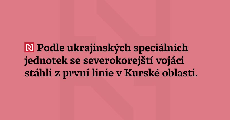 Podle ukrajinských speciálních jednotek se severokorejští …