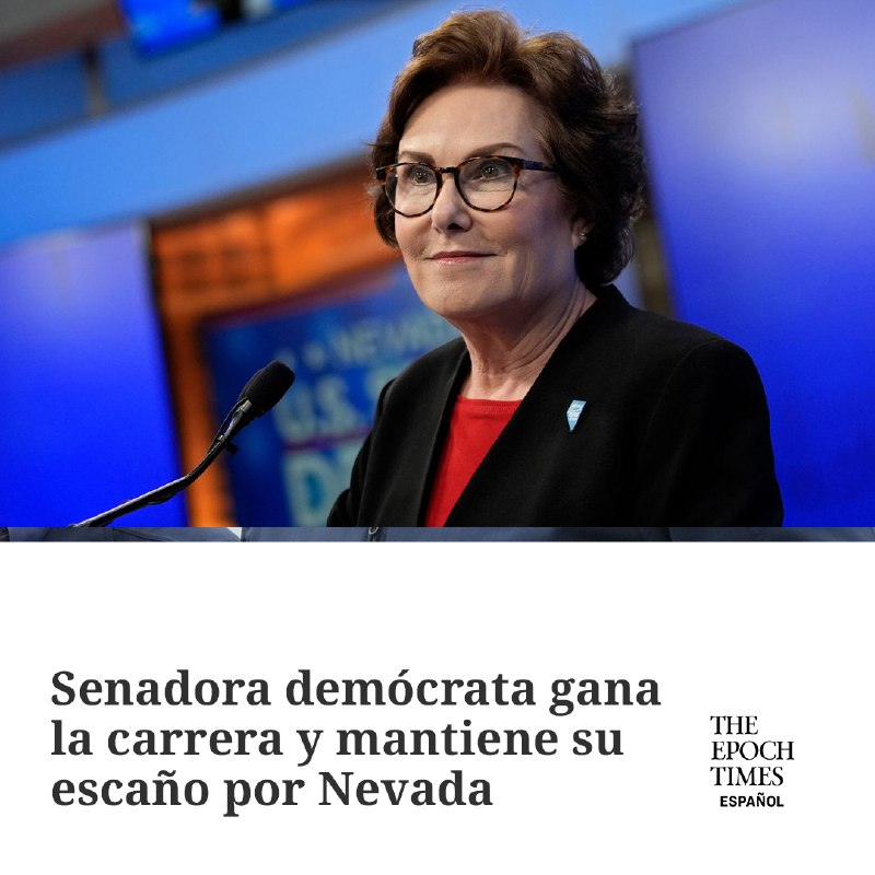 La senadora Jacky Rosen (D.Nev) ganó …