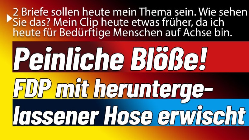 2 Briefe sollen heute mein Thema …