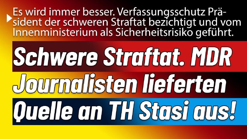 Es wird immer wilder. Thüringern Innenministerium …