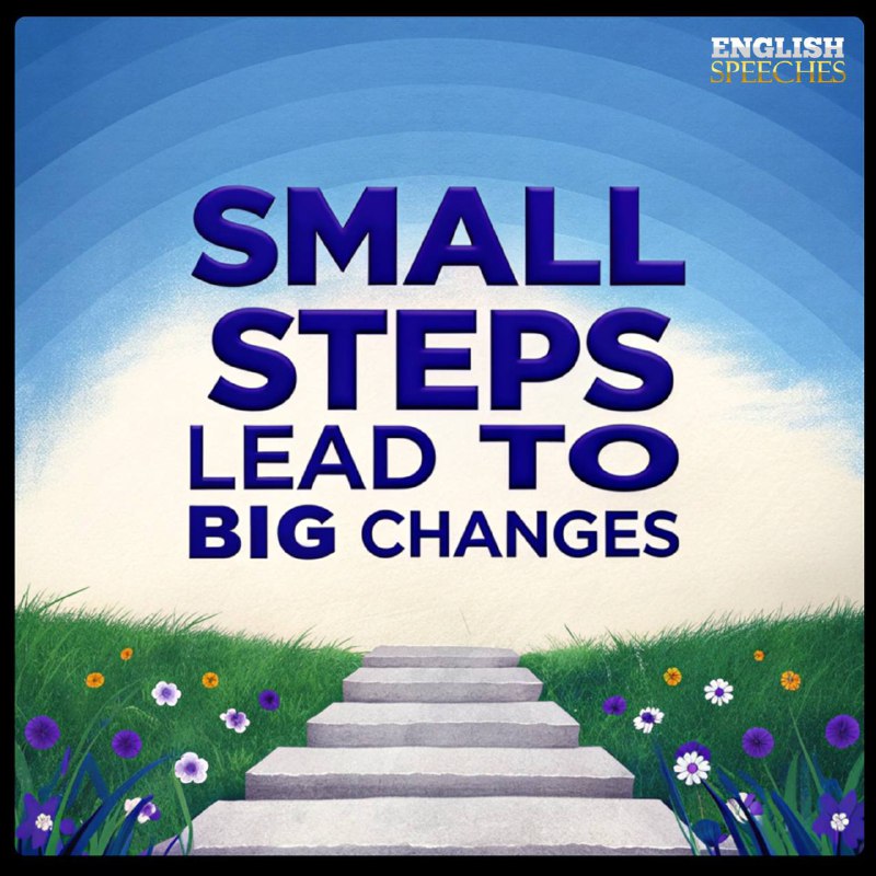 Every great achievement begins with small, …