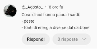 Miglior commento di ieri: