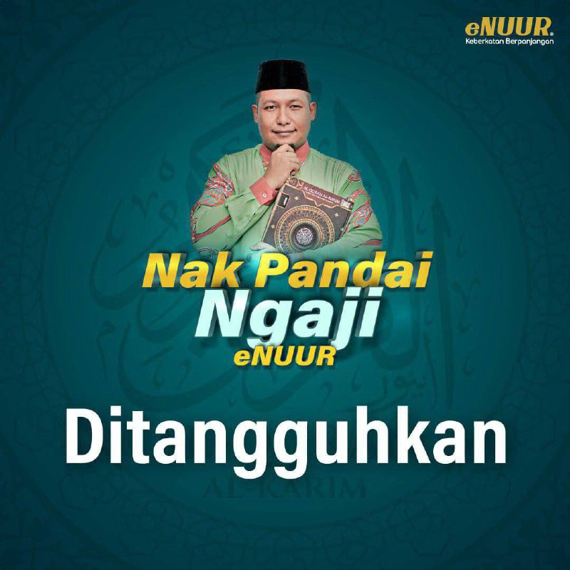 Untuk makluman semua, Kelas Nak Pandai …