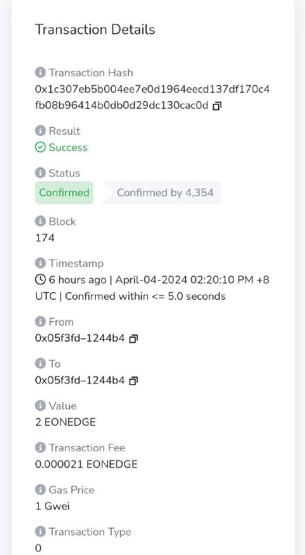 **EonEdge Testnet have been successfully tested …