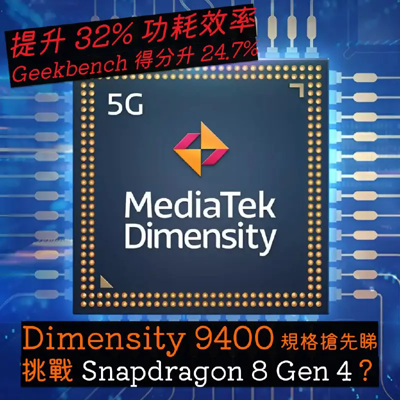 MediaTek 嘅處理器越來越受歡迎，成本比 Qualcomm 同級要平相信係主要原因，如果效能表現能夠追貼 Snapdragon 8 …