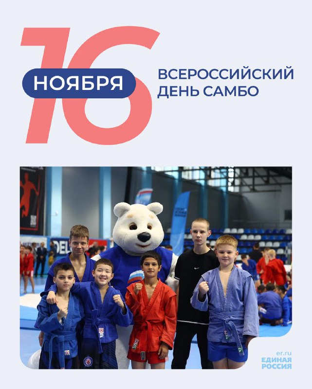 ***🤼‍♂***16 ноября — Всероссийский день самбо.