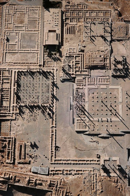 A bird's-eye view of Persepolis, which …