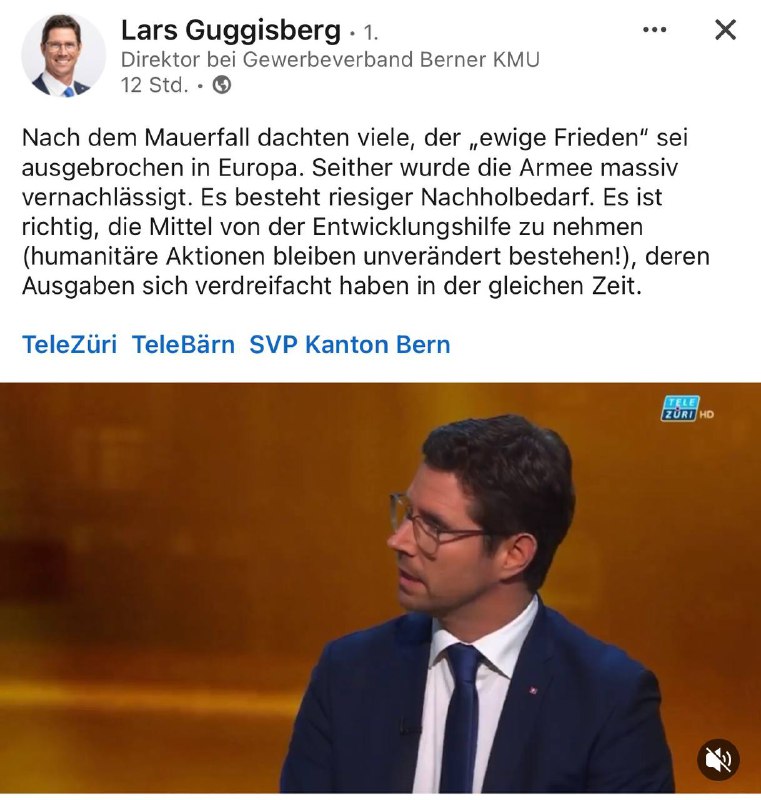 Danke Lars Guggisberg für dieses aus …