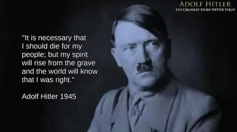 Adolf Hitler was 100% correct. The …