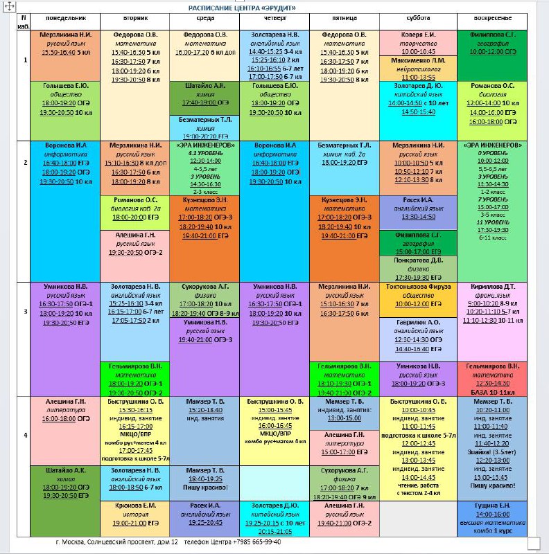 Расписание на последнюю неделю [2-го цикла](https://t.me/eruditsolntsevo/243) …