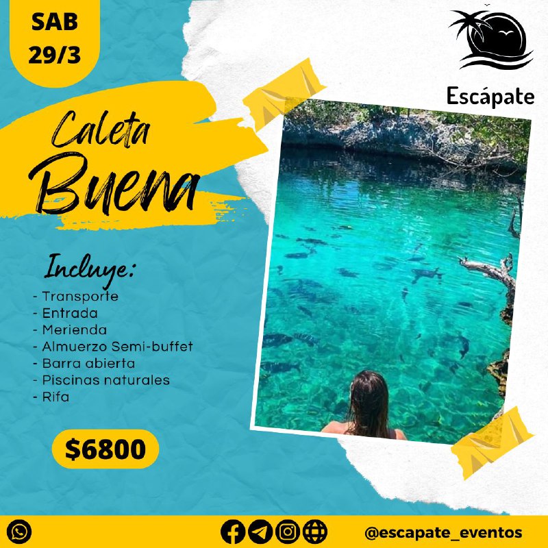 Escápate🌴 y vive un sueño✨