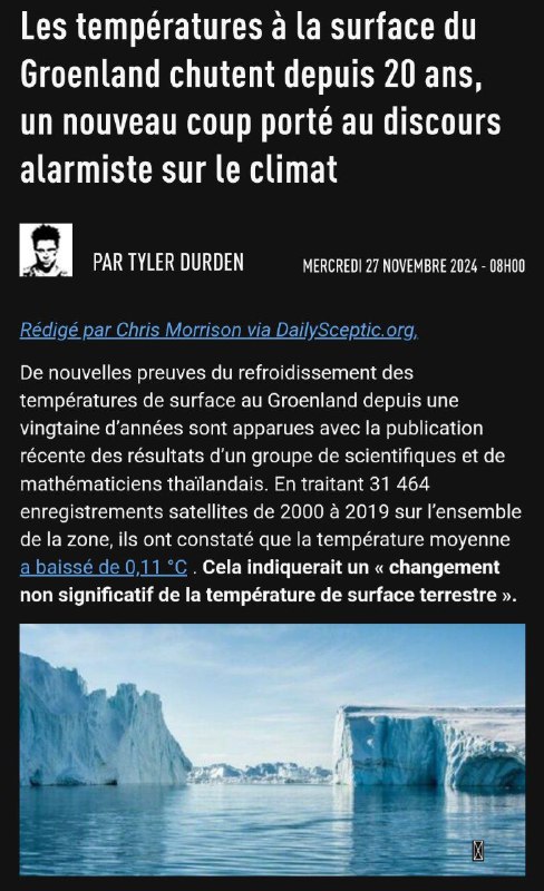 Escroquerie Climatique