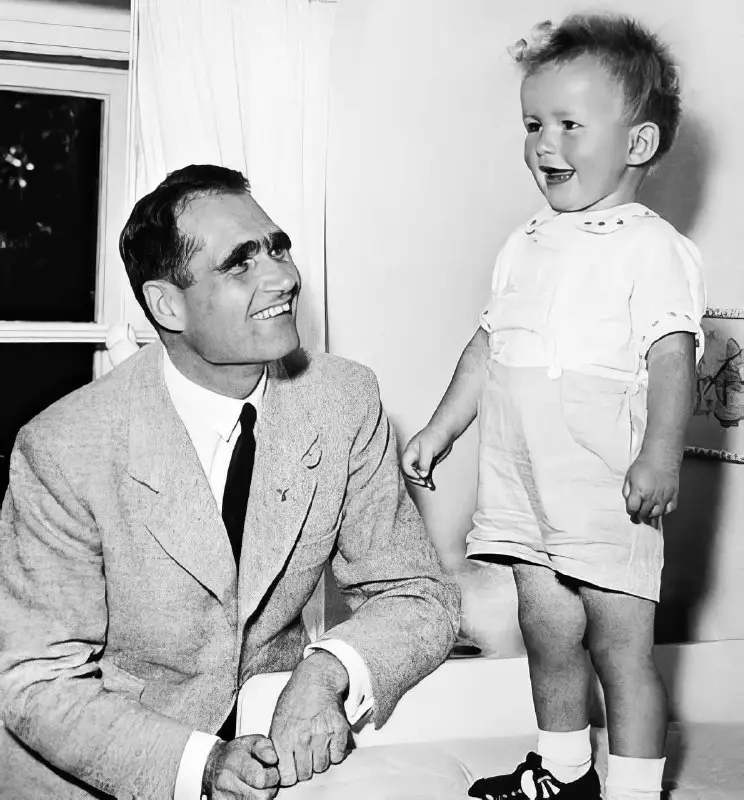 Rudolf Hess with his son