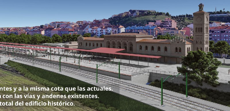 La estación de tren de Toledo …