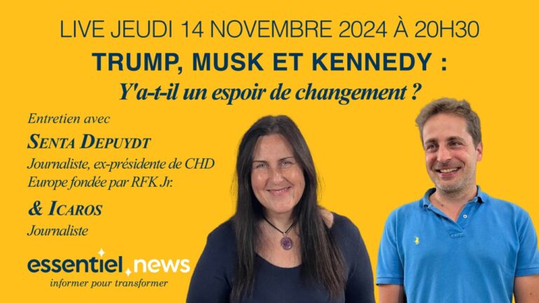 **Emission en direct jeudi 14 novembre …