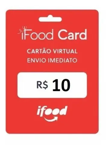 ESGOTA RÁPIDO! Gift Card Virtual Ifood - Pague R$7 E Ganhe R$10