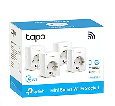 TP-Link Tapo P100 4-Pack - Mini Enchufe Inteligente Wi-Fi óptimo para programar el encendido/apagado y ahorrar energía no necesita HUB …