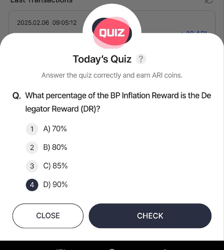 ARI Wallet Daily Quiz Ans ***✔️***