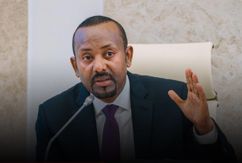 Prime Minister Abiy Ahmed projects an …