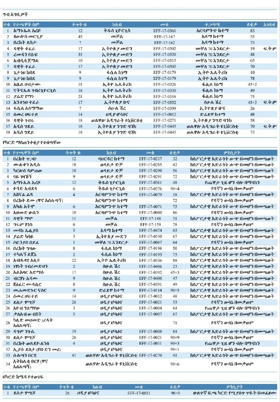 Ethiopian Premier league Share company