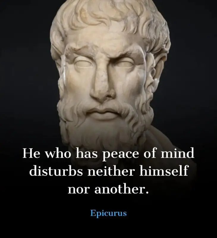 He who has peace of mind …