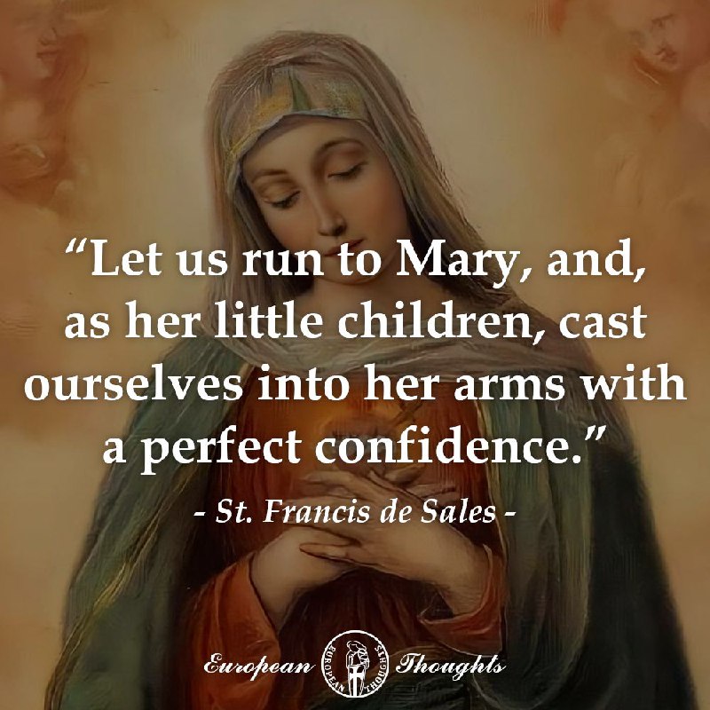 *"Let us run to Mary, and, …