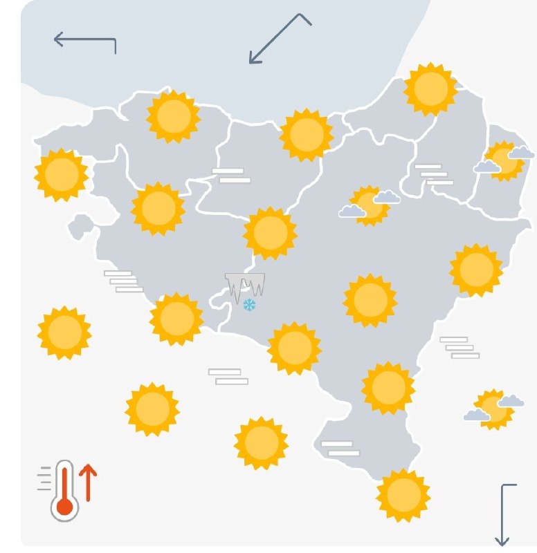 El sábado será soleado y, aunque …