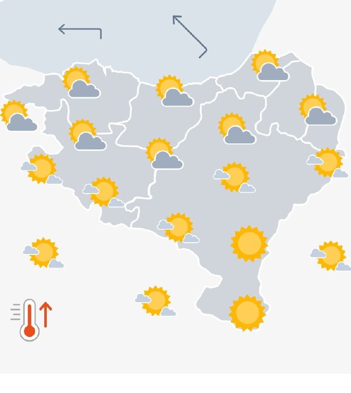 Ligero ascenso de las temperaturas máximas. …