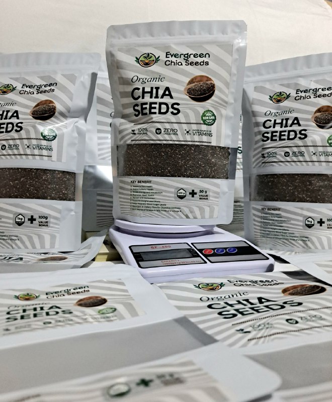 EverGreen organic chia seeds are carefully …