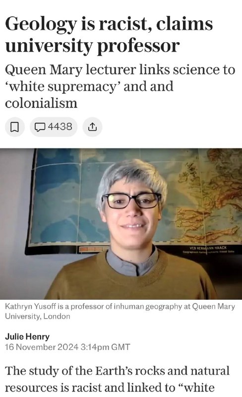 Geology is racist.